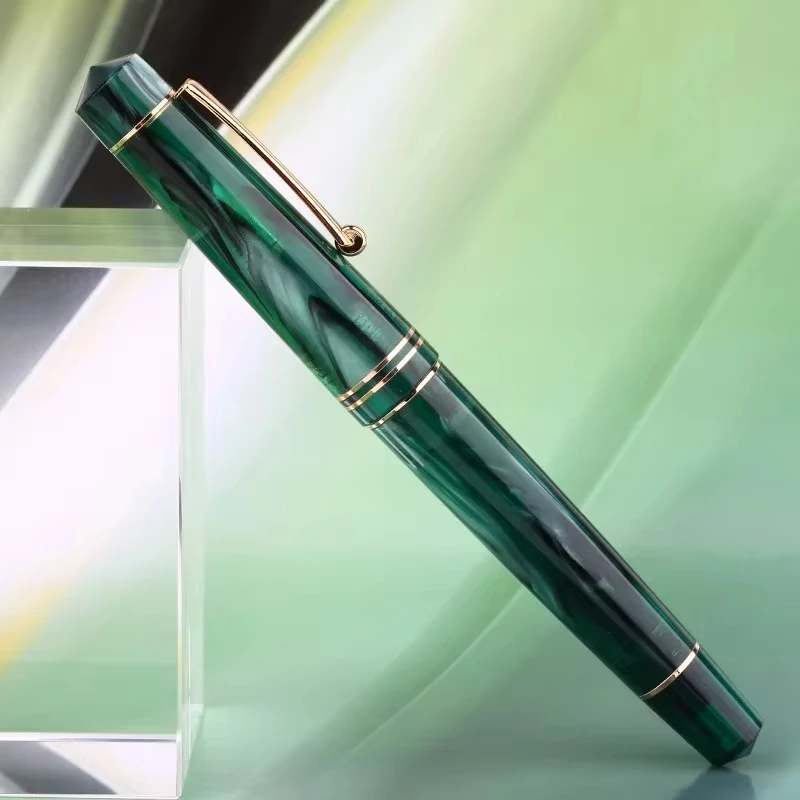 

Majohn M800 Fountain Pen Resin Ink Pens With Golden Clip 0.5mm F Nib Business Office School Writing Supplies Stationery Gift Pen
