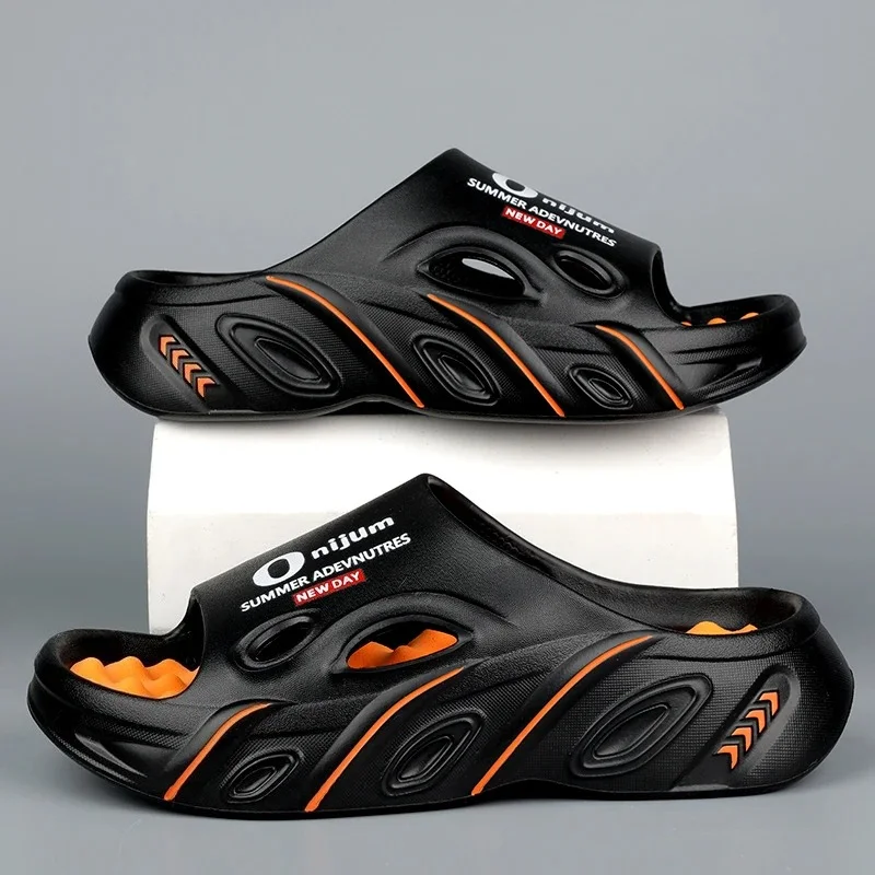 

Summer Men's Slippers Indoor Outdoor Sandals Beach Men Casual Shoes Comfortable Slides Flip-flop Men Women Home Slippers