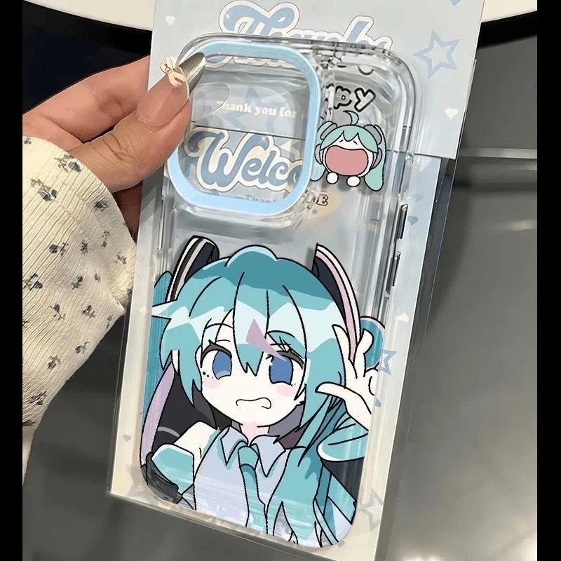 

Japanese anime girl shockproof phone case for iphone 17 pro max 16 plus 15 14 13 11 silicone back cover for iphone 12 xr xs x 8