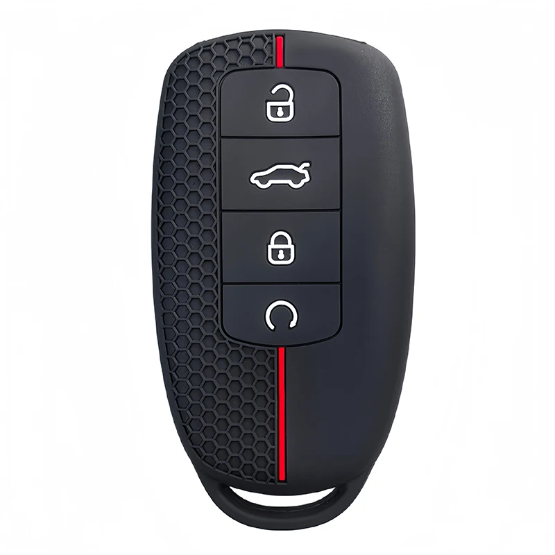Silicone Keychain Car Keys Accessories Holder Key Cover Case For Chery Omoda 5 C5 Tigo 7 8 Pro Max Tigo 7 8 Plus Arrizo 5 Plus