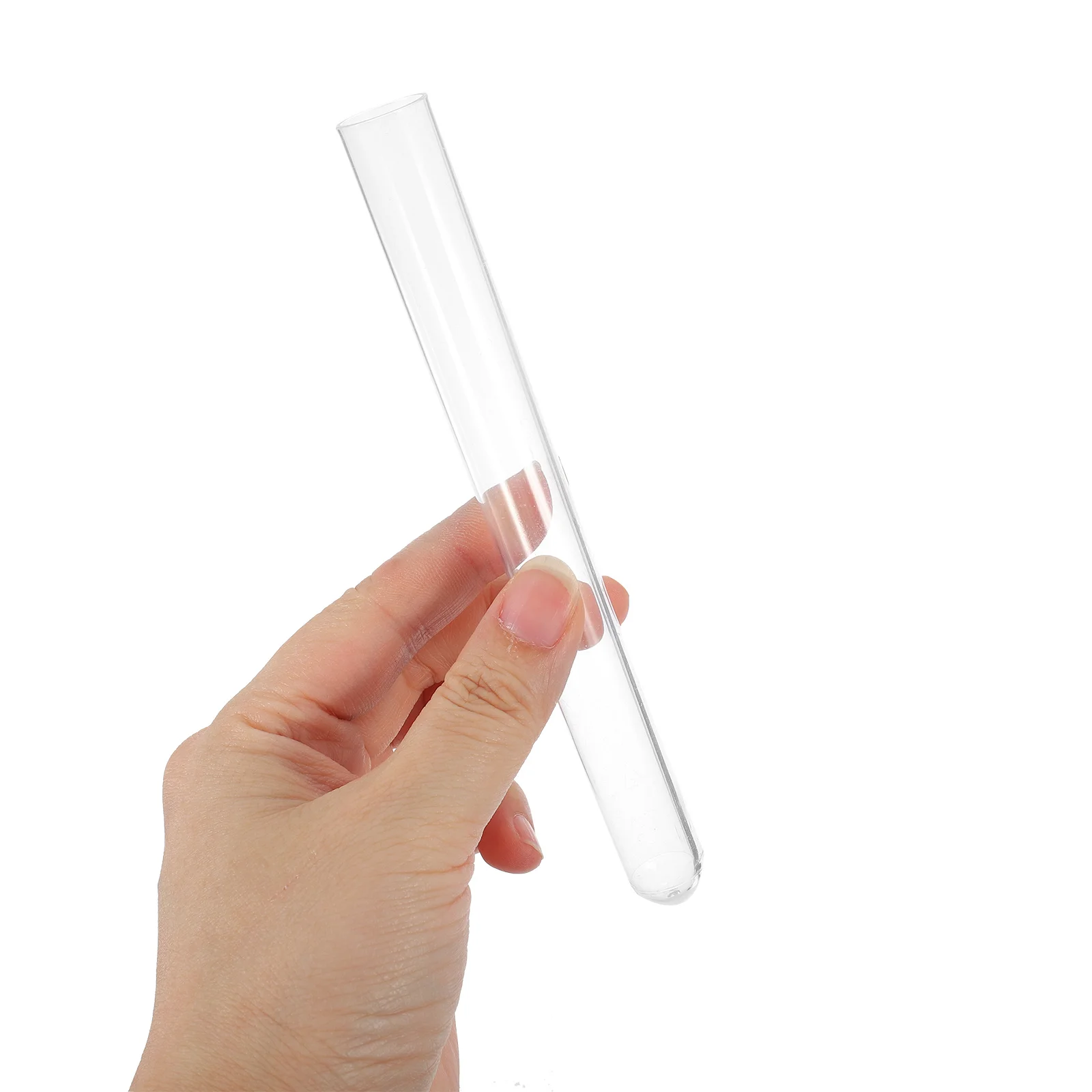 

20 Pcs Test Tube Alcohol Laboratories Laboratory Transparent Tubes Plastic Vial Clear