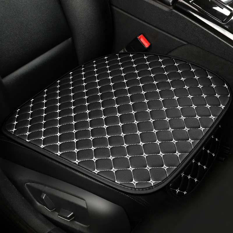 Car seat cushion four season three piece set, breathable and anti slip, five seater universal rear non tied seat, Nappa leather