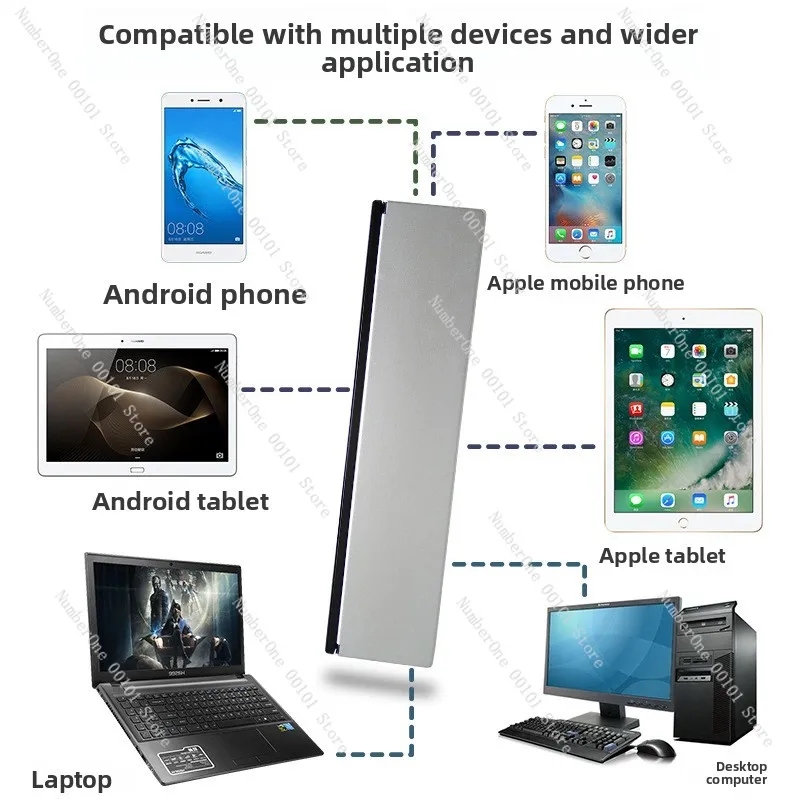 Bluetooth wireless folding keyboard three-system dual-channel mobile phone tablet computer cross-border exclusive aluminum alloy