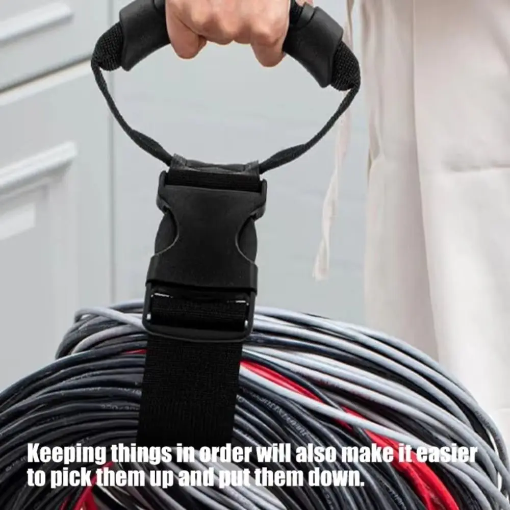5pcs Adjustable Cord Holder Sturdy Thick Material Triangle Clips Cord Organizer Non-Slip Heavy Duty Luggage Strap