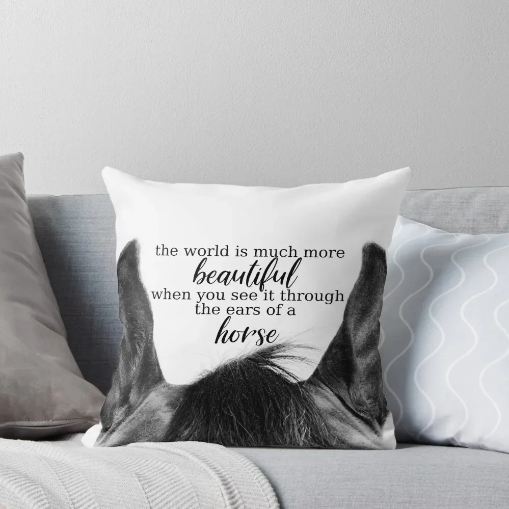 Equestrian Quote Throw Pillow Cushions Home Decor autumn decoration Cushion Cover Luxury Pillow Decor pillow