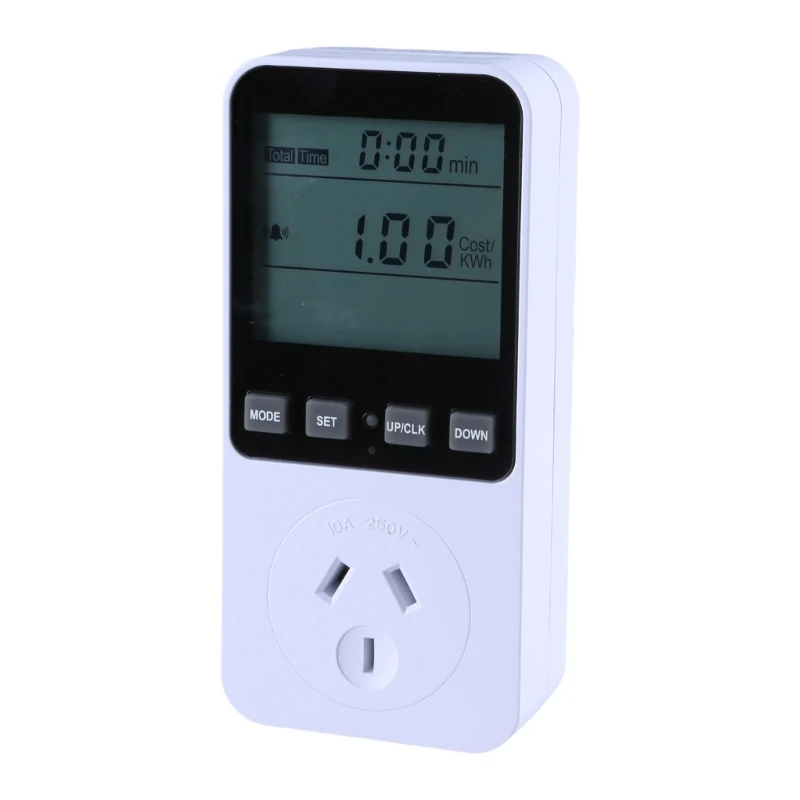 LCD Plugs in Power Energy Meter Voltages Electricity Usage Monitors Digital LCD Display Wall Socket Outlet