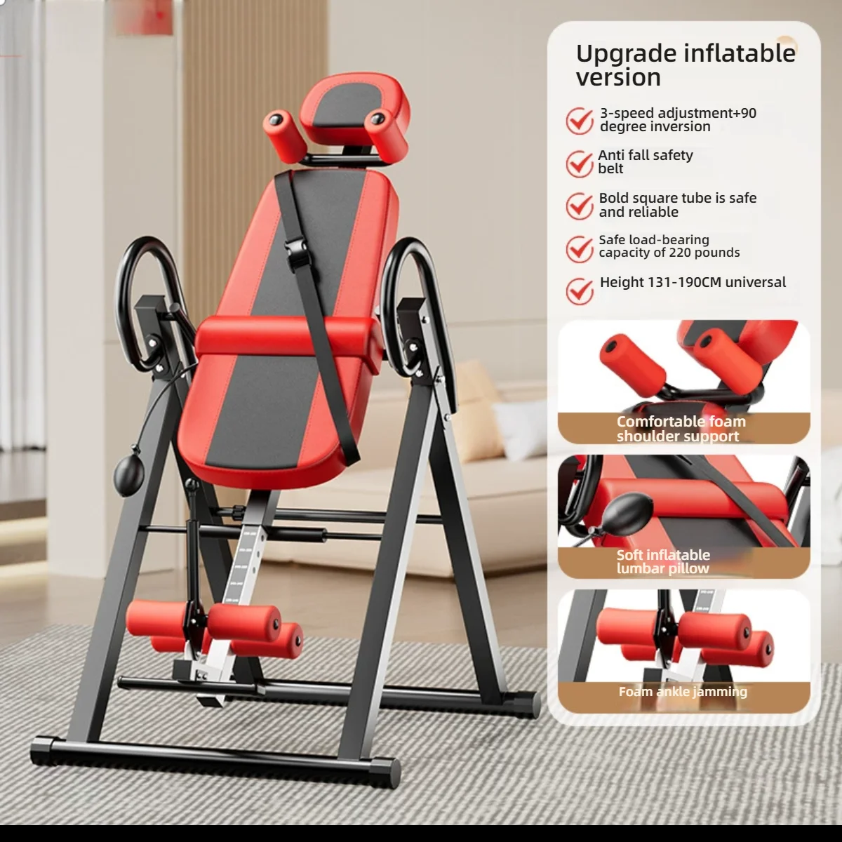 Therapy Handstand & Inversion Table Hot Selling Machine Human Body Adjustable Table Back Stretcher Handstand Stretching