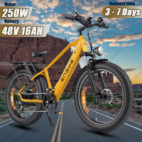 ENGWE E26/ST Electric Bike 250W Motor 48V16AH Removable Battery Hydraulic Brake Electric Bicycle 26*4 Inch Fat Tire Adult Ebike