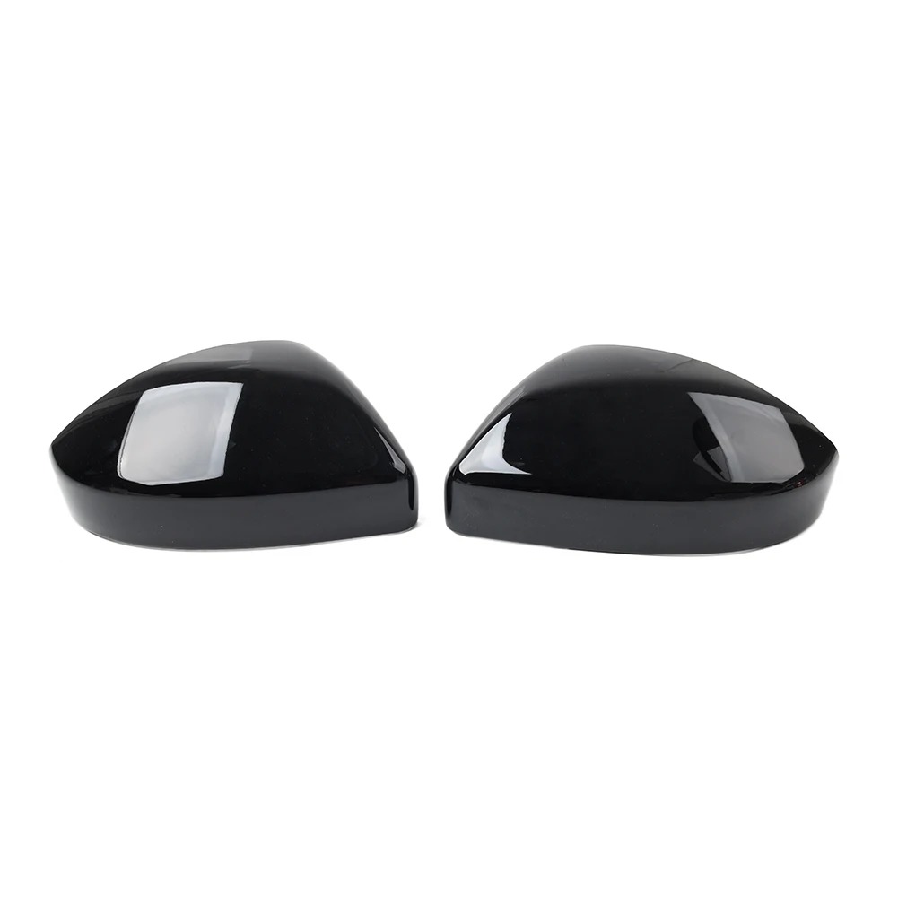 Glossy Black Car Door Side Rearview Mirror Cover Cap For Land Rover Range Rover Evoque Discovery Sport For Jaguar E-Pace F-Pace