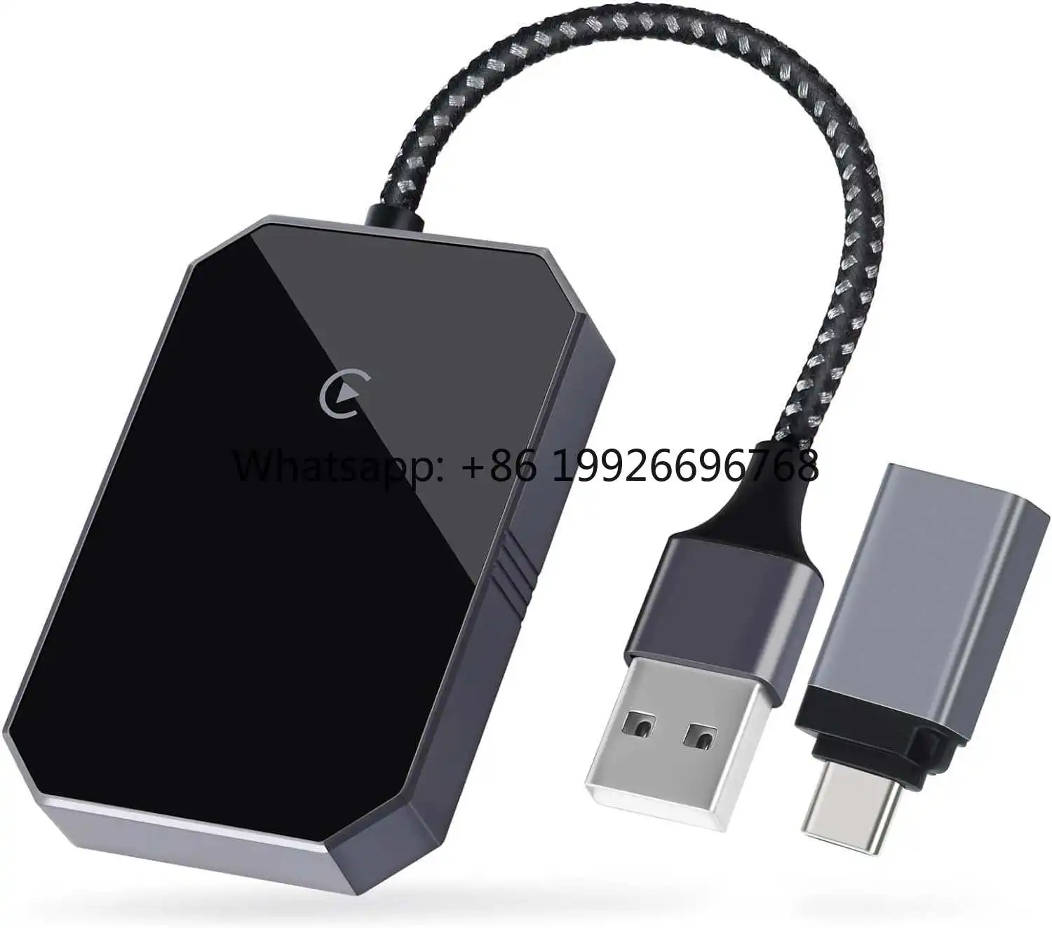 

Plug Play Wireless CarPlay Adapter with ABS+PC Alloy & WIFI+Bluetooth Dual Connection for Android Auto Cars 2015 Later