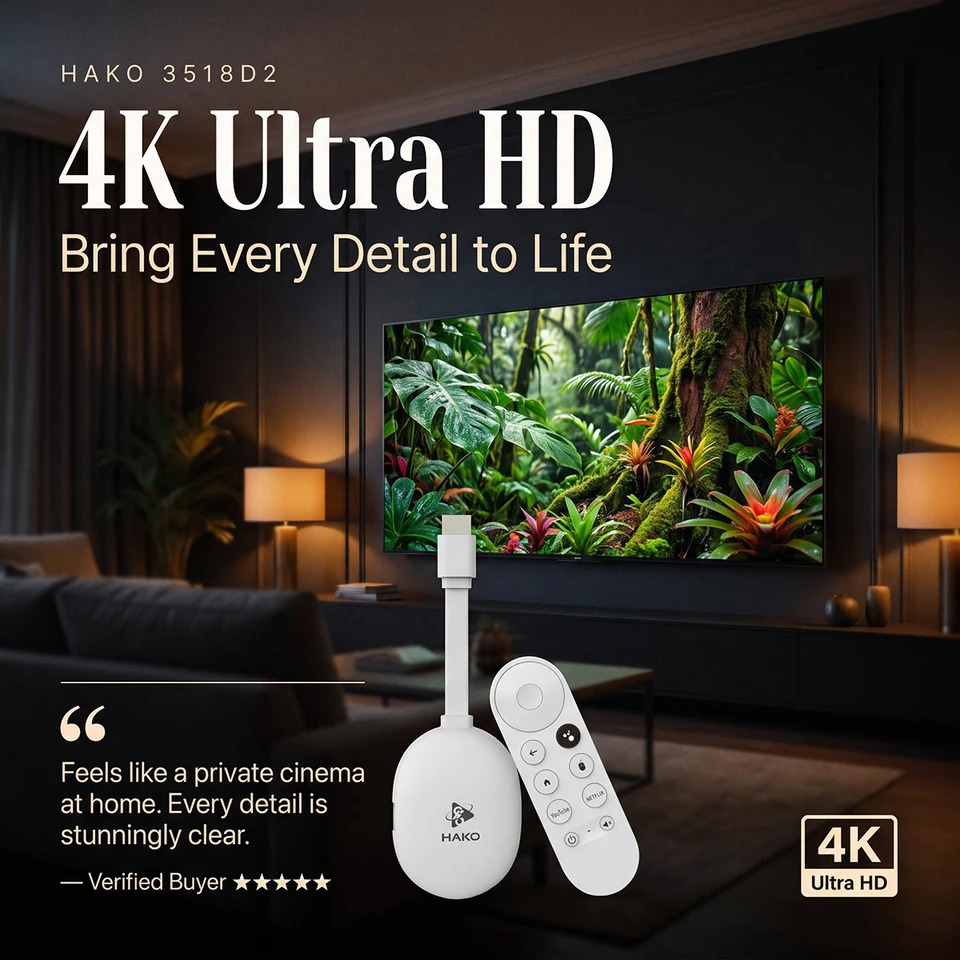 TV Stick Android 14 RK3518 Quad Core Smart TV Stick con soporte de decodificación de video HD 4K, reproductor multimedia para el hogar, TV Stick de transmisión 5