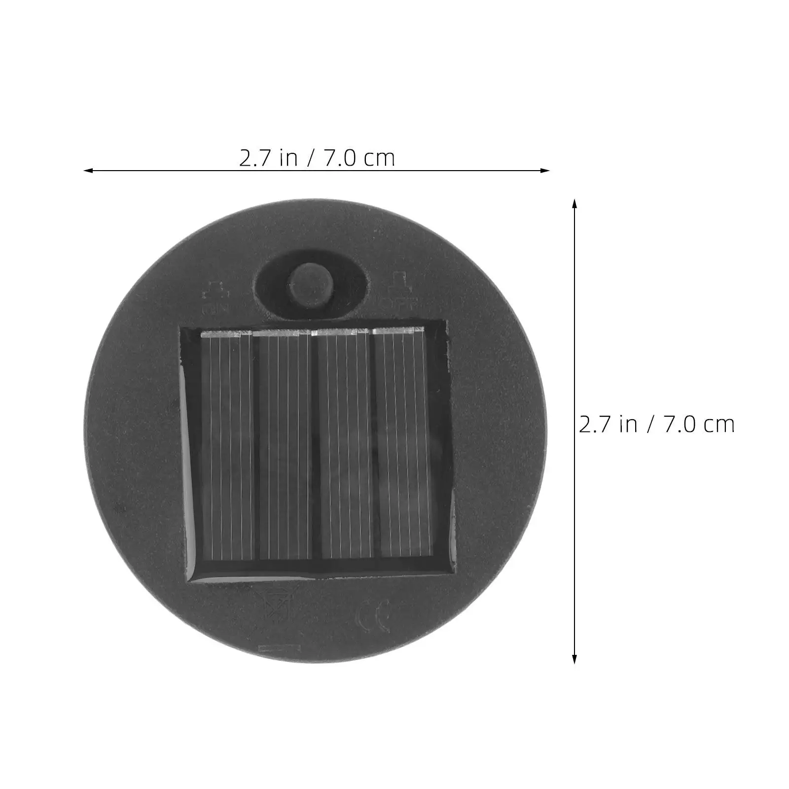 2 Pcs Replacement Solar Light Tops Outdoor Hanging Patio Fixture Parts Yard Lights Garden Lantern