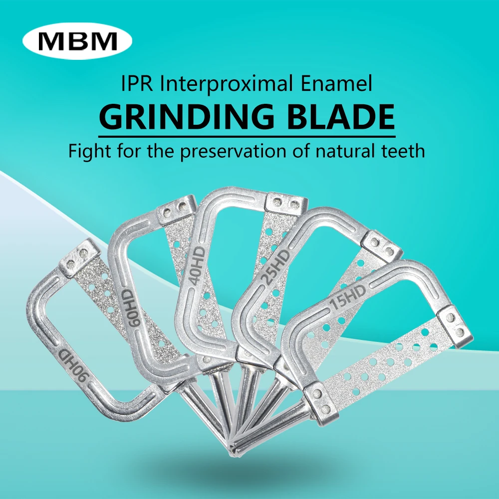 

MBM 5 PCS Dental Double-sided Grinding Saw for Orthodontic Interproximal Enamel Reduction IPR Automatic Polishing Strip 15-90HD