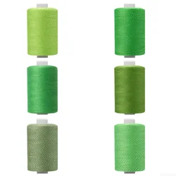 1 Roll 1000 Yards Colored Thread For Household Sewing, Green Color Series, Multifunctional Polyester 402 Sewing Thread