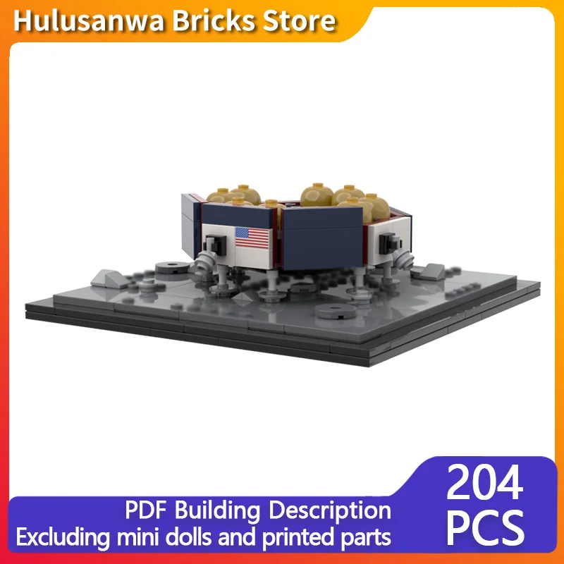 

Старая модель Lunar Lander Nova-D MOC, строительные кирпичи, военное оборудование, модульные технологии, подарки, праздник, сборка, детские игрушки, костюм