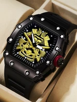 Nuevo Reloj con calendario de silicona resistente al agua luminoso para hombre deportivo explosivo en forma de barril