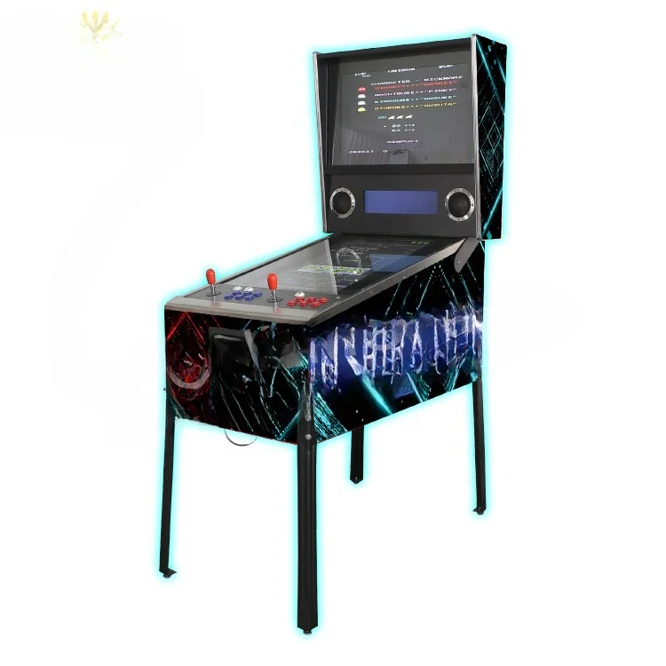 Resolution Digital Virtual Pinball With 2 Joystick Arcade Combo Coin Operated Flipper