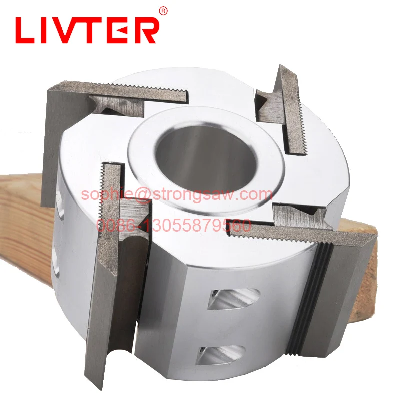 Livter Shaper Cutter Heads with corrugated Knives for Wood Moulder Planer