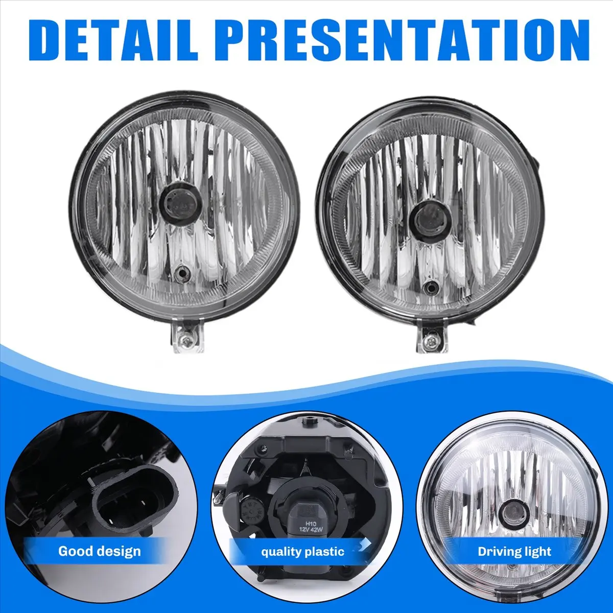 #41L (black)For Jeep  For Chrysler For Dodge Caravan  Fog Light Driving Lamp,Automotive Parts & Accessories view 5