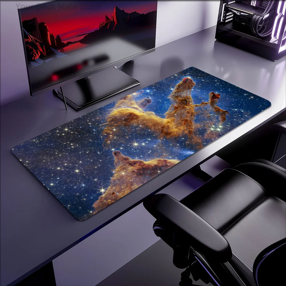 

Galaxy Nebula Space Universe Mouse Pad Non-slip Thickened Large Writing Lockedge Office Student Gaming Cushion MousePad