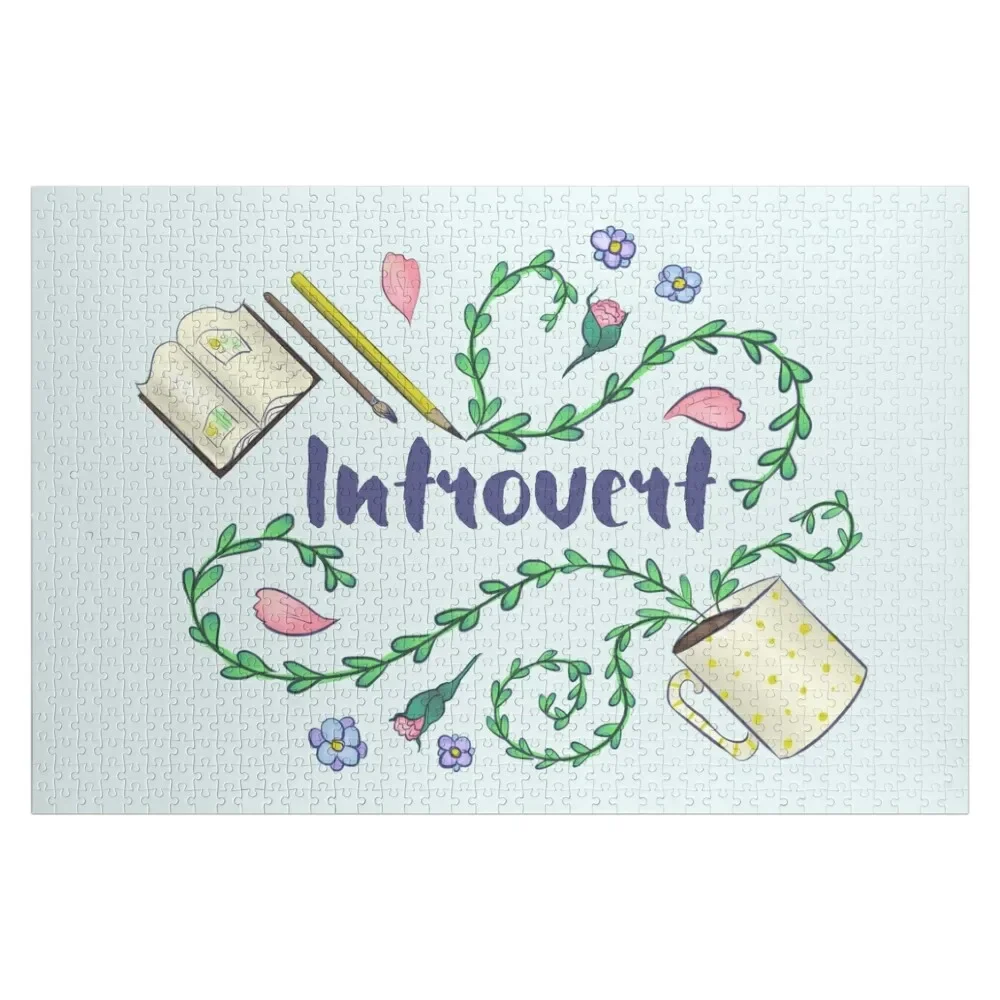 Introvert Jigsaw Puzzle Wooden Jigsaws For Adults Personalized Baby Toy Puzzle