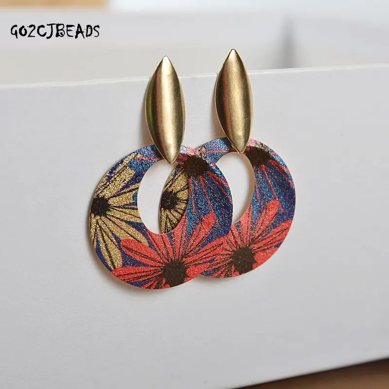 Pendientes de estilo étnico para mujer, aretes bohemios ahuecados, pendientes de borla de Metal, joyería para mujer y niña, moda Punk