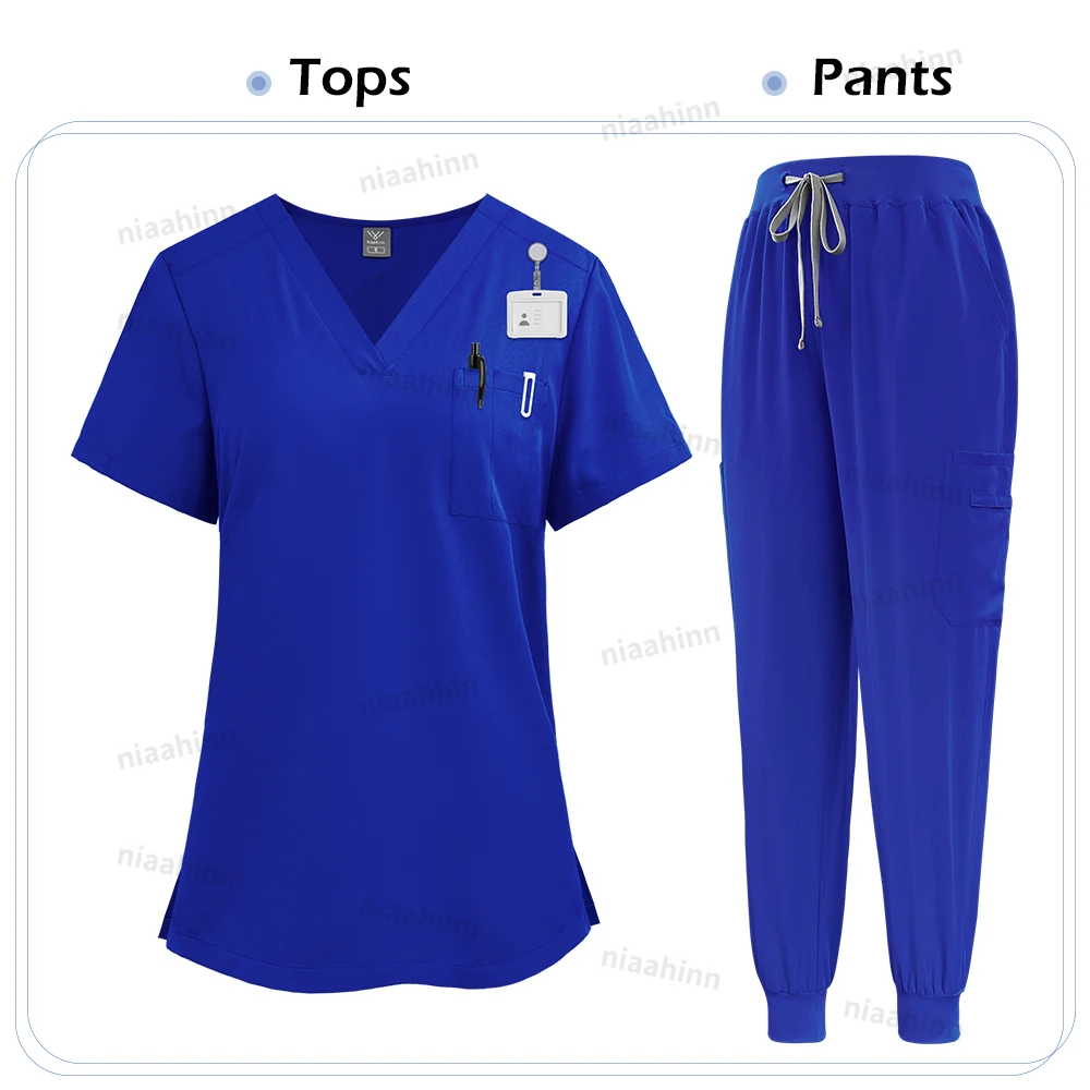 Medizinische Kleidung für Frauen, Scrubs, Jogger-Sets, Stillhosen, OP-Kittel, hochwertige medizinische Uniformen, Großhandel, Schönheitsuniform – Detail 14