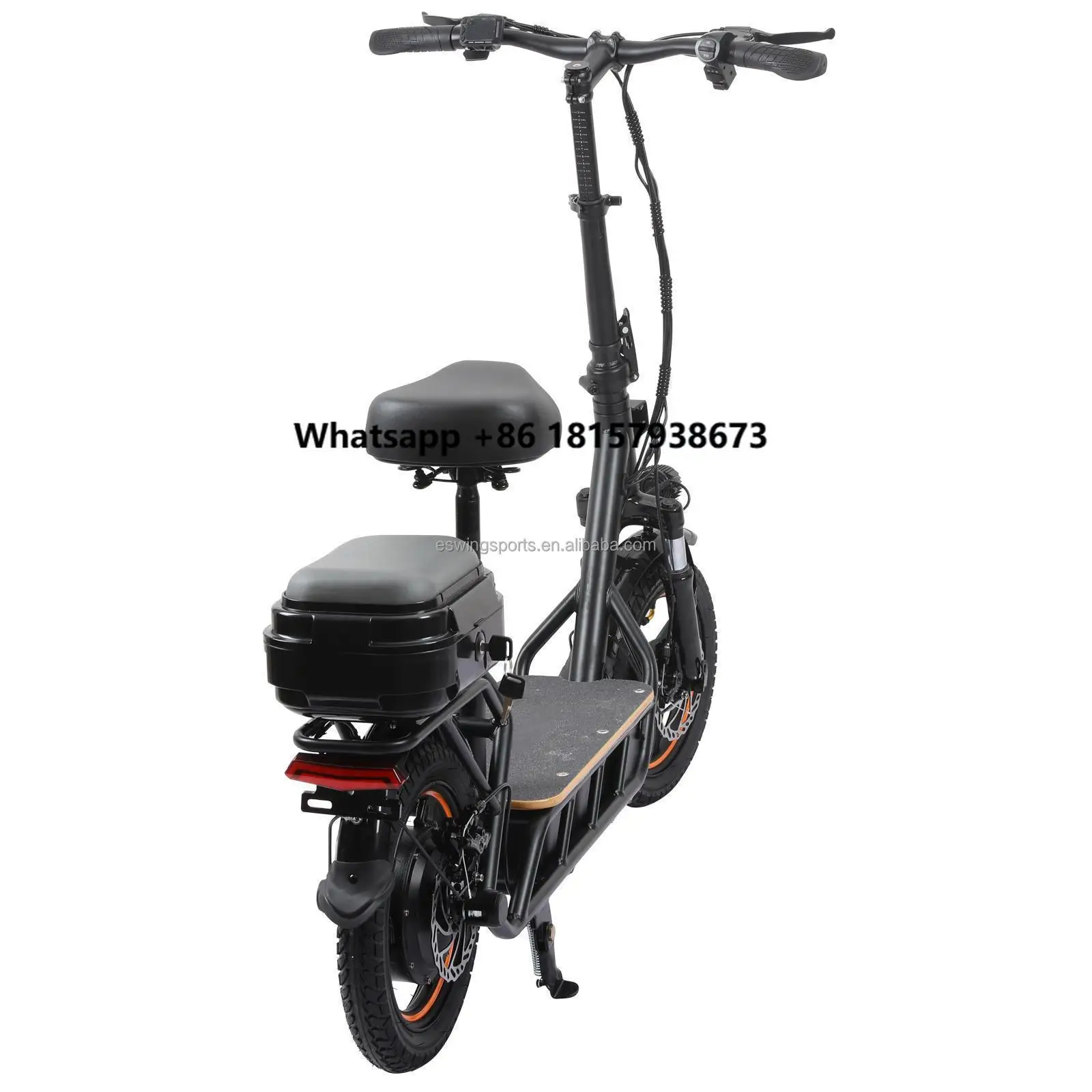 

Portable Mobility Two-Seats Adult Off Road Wheel 14 Inch Fat Tire Adult Electric Scooter with Front Basket