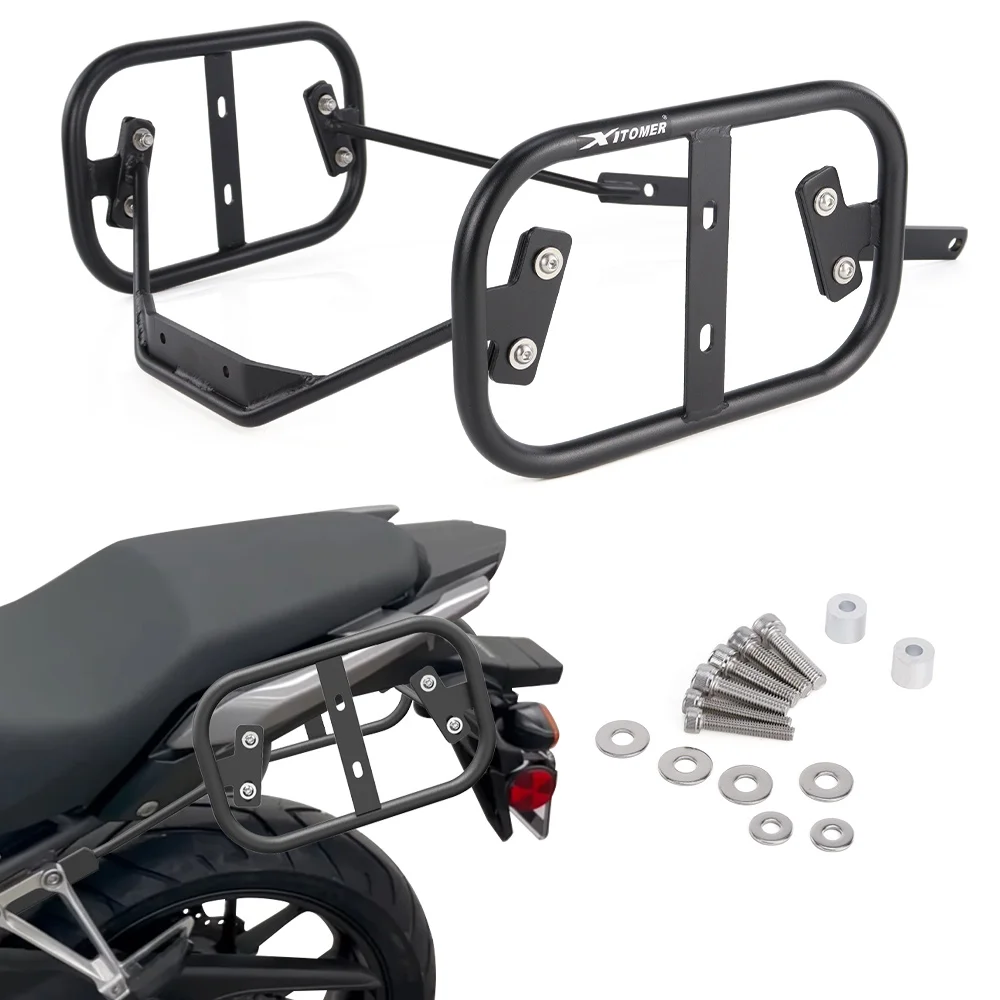 

Подходит для HONDA CB500 X 2013-2024 CB500X, боковой багажник для мотоцикла, багажники, седельная сумка, опорные кронштейны для крепления на планку, багажник