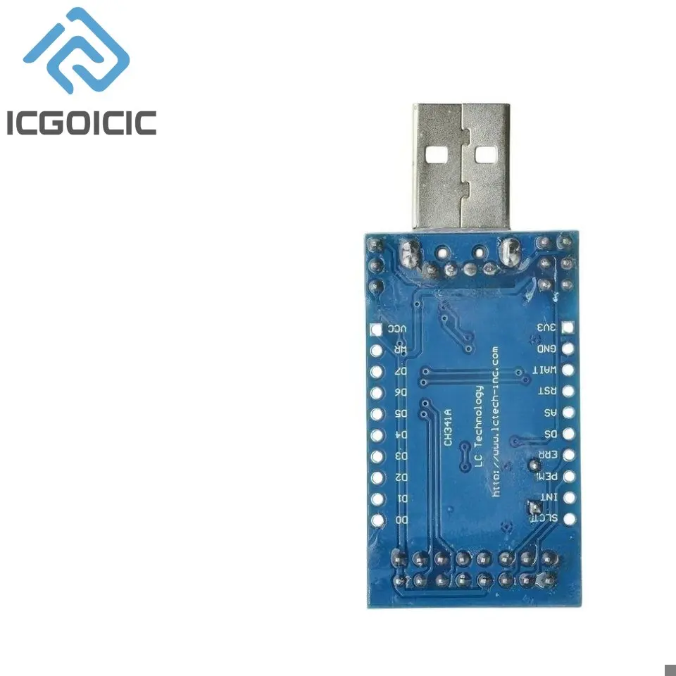 Программатор CH341A с USB на UART IIC SPI I2C, конвертер с параллельным портом, встроенный рабочий индикатор, Модуль платы лампы