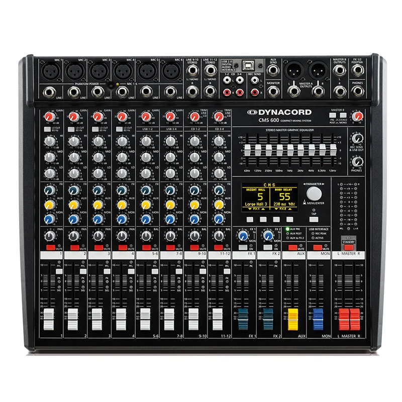 CMS600-3 mixer professional 99 types of dual reverb effects and stage mixer