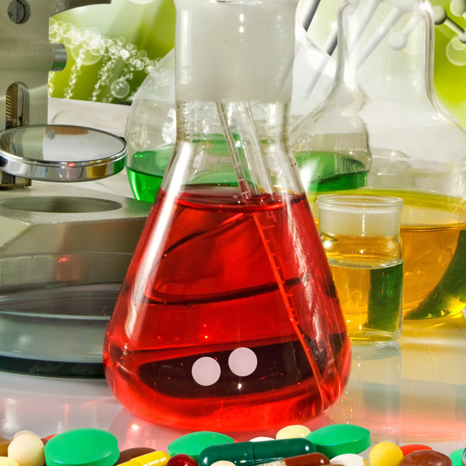 10 Pcs PTFE Ball Experiment Mixing Supplies Mixers Stirrers Laboratory Accessory Supply Container