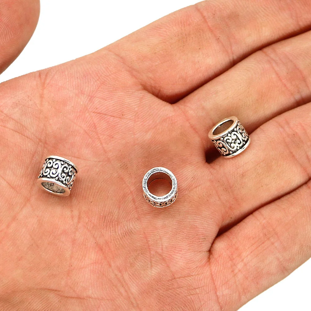 

50 Pcs Dreadlocks Jewelry Buckle Rings Hair for Braids European and American Accessories