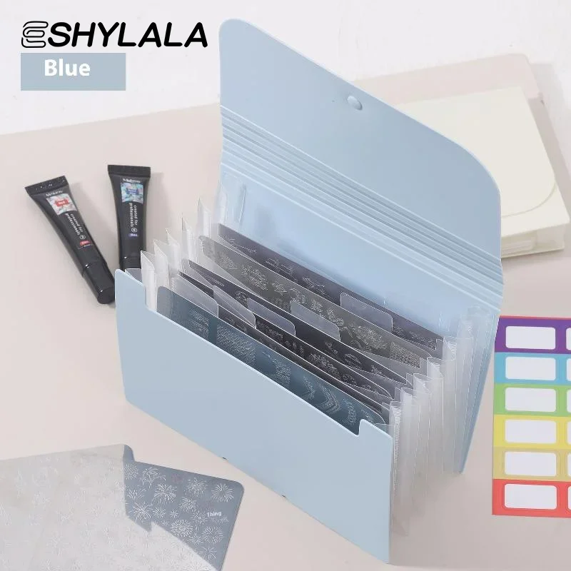 Nail Art Nail Seal Steel Plate Storage Booklet Nail Showing Shelf Nail Colors Book DIY Simple Storage Book Manicure Supplies