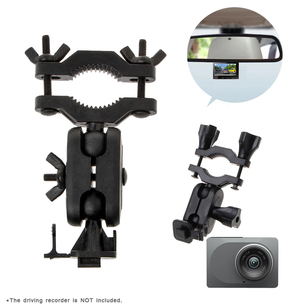 360 Degrees Rotating Car Rearview Mirror Driving Recorder Bracket Holder for YI Cam DVR Camera DVRs Mount Bracket New