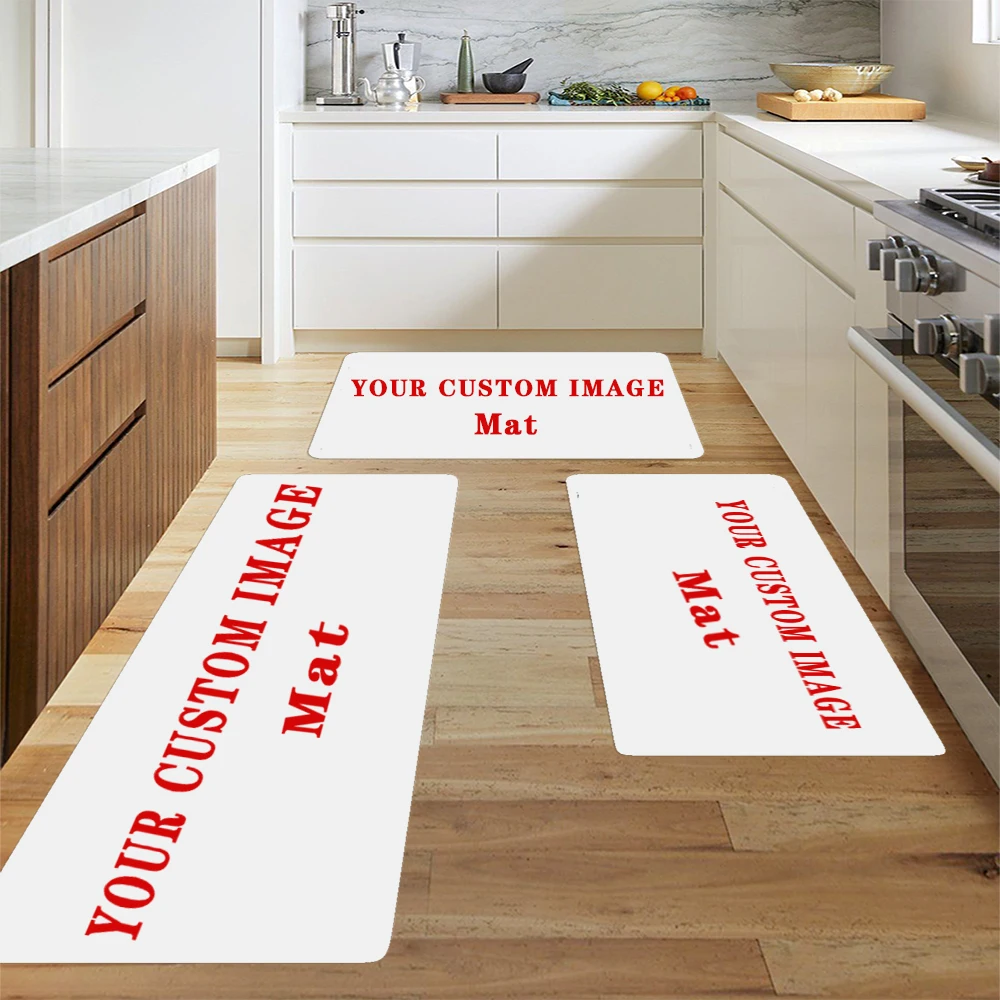 Custom Pattern Printed Floor Mat, Bathroom Mat Rug，Home Kitchen Non-slip Oil-proof Floor Mat, Kitchen Indoor Floor Runner Rug