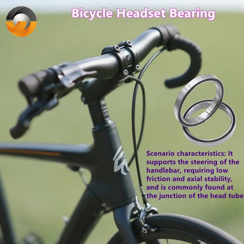 1/2/4PCS MH-P21/7 Road Bike Headset Bearings 37x49x7 mm Degree Chrome Steel Tapered Upper Lower ACB Bicycle Bearing Set
