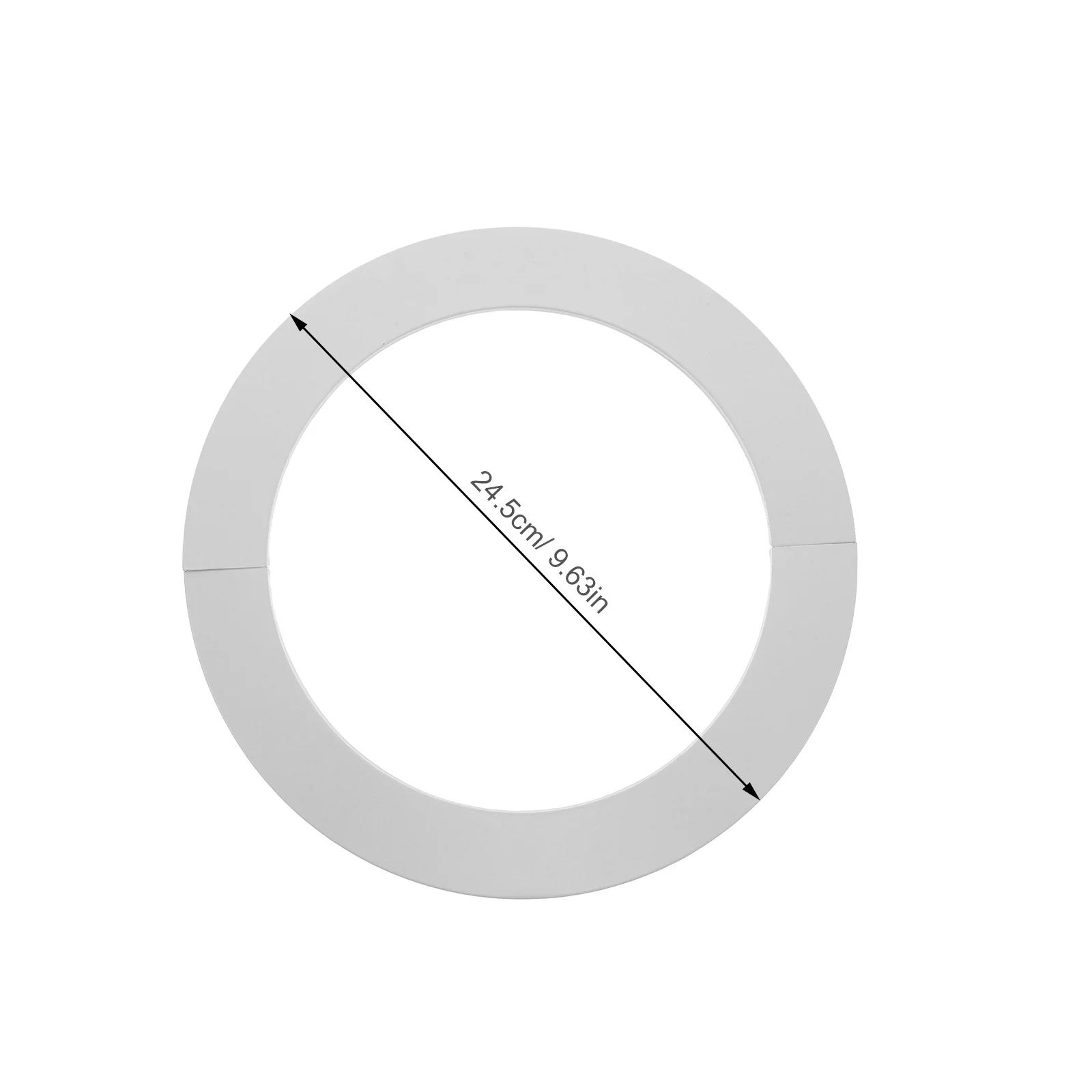 Copertura per tubo flangiato diviso decorativo in acciaio inossidabile per piastra di copertura idraulica correttore foro parete cucina bagno -