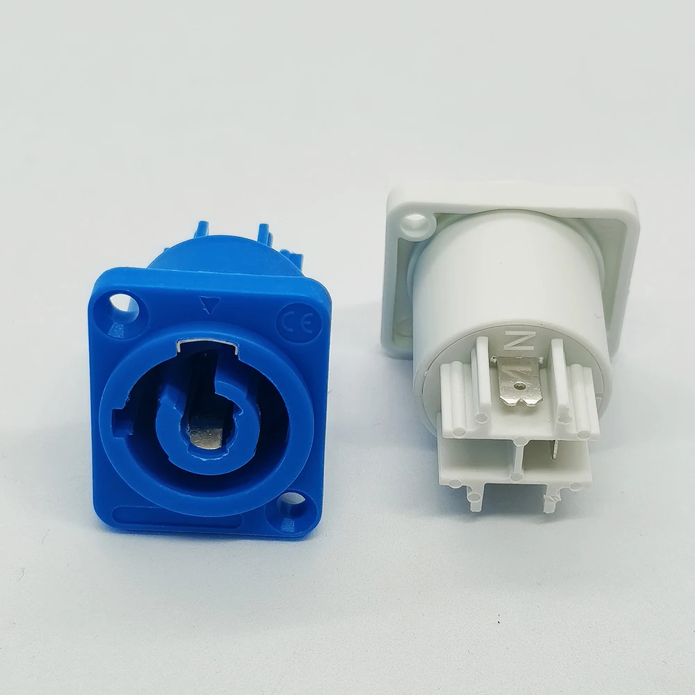 1 Stück 250V 3-Pin Lautsprecher-Chassis-Adapter PowerCon-Stecker 20A AC-Kabel Speak-ON-Steckverbinder Stromstecker (männlich/weiblich) für LED-Bildschirm – Detail 2