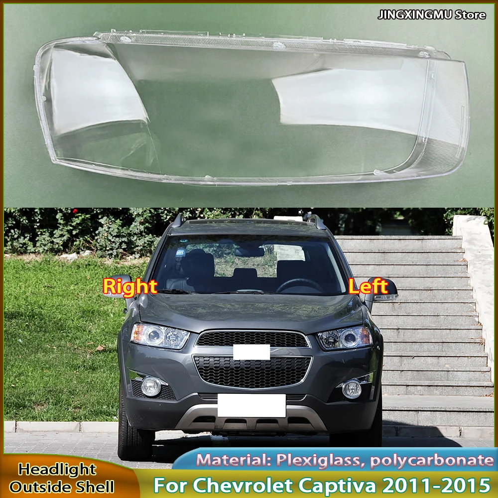 

Headlights Lens Cover For Chevrolet Captiva 2011 2012 2013 2014 2015 Car Accessories Headlamps Transparent Lampshades Shell
