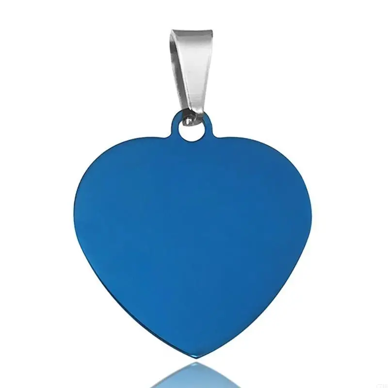  Heart Pendant Crafted From Rusts Resistant Stainless Steel Materials for Craft