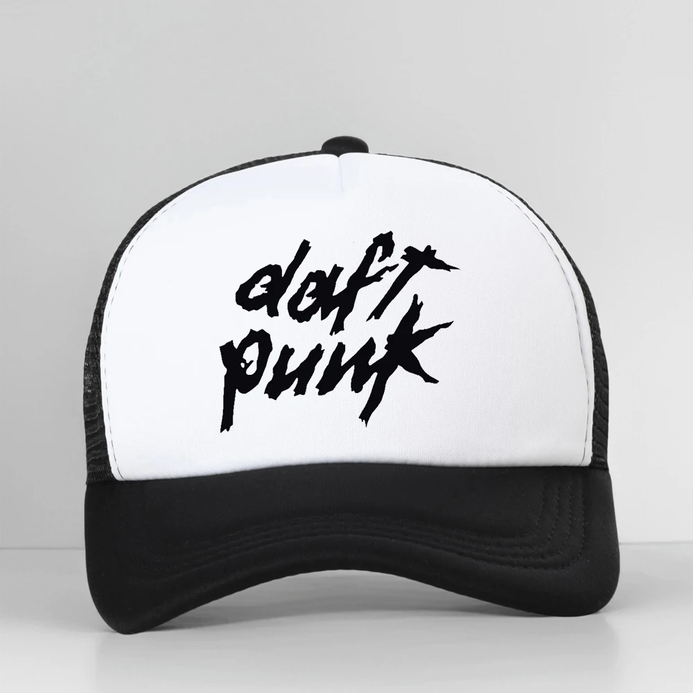 

Daft Punk Alive 1997 Tour Music Golf Hat Summer Style Mesh Breathable Baseball Cap Men Rock Snapback hat