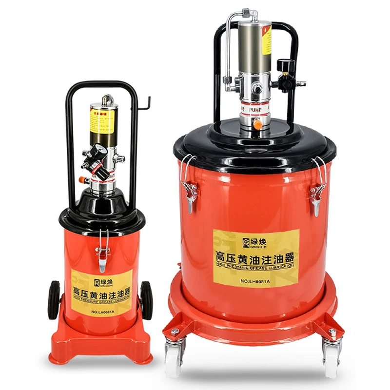 Máquina Pneumática da Graxa Lubrificador o Bomba da Lubrificação Tambor Automático da Graxa Bomba da Graxa de Alta Pressã 12l 35l