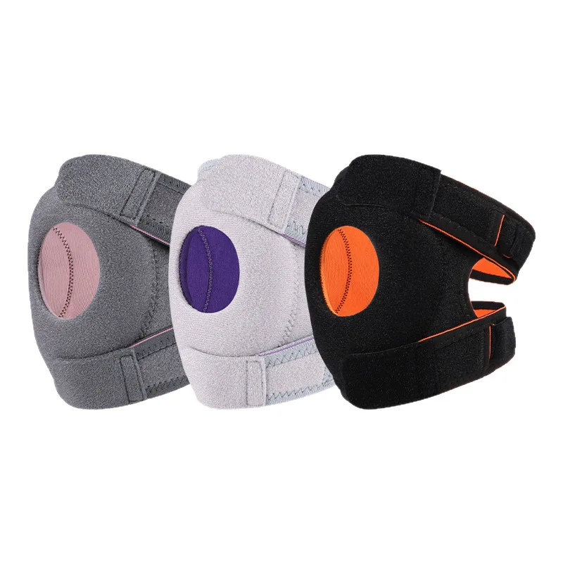 Men's Meniscus Silicone Shock-Absorbing Knee Brace with Patella Protection, Two Levels, Bidirectionally Adjustable