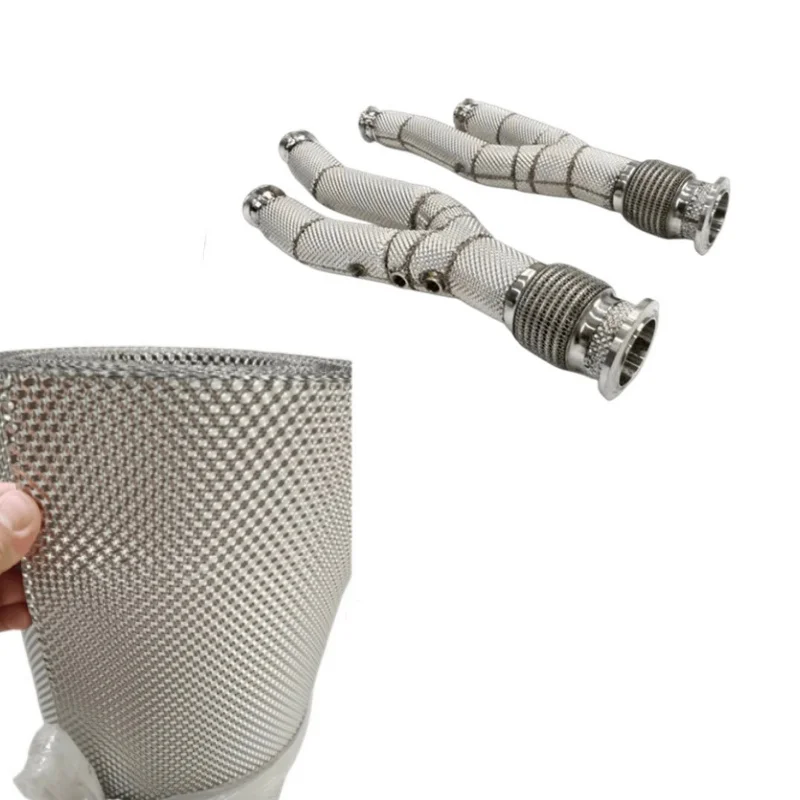 

Автомобильный теплозащитный экран, прочный сварочный коврик из нержавеющей стали для автомобильных двигателей, выхлопная труба мотоцикла 100x60 см 30x60 см