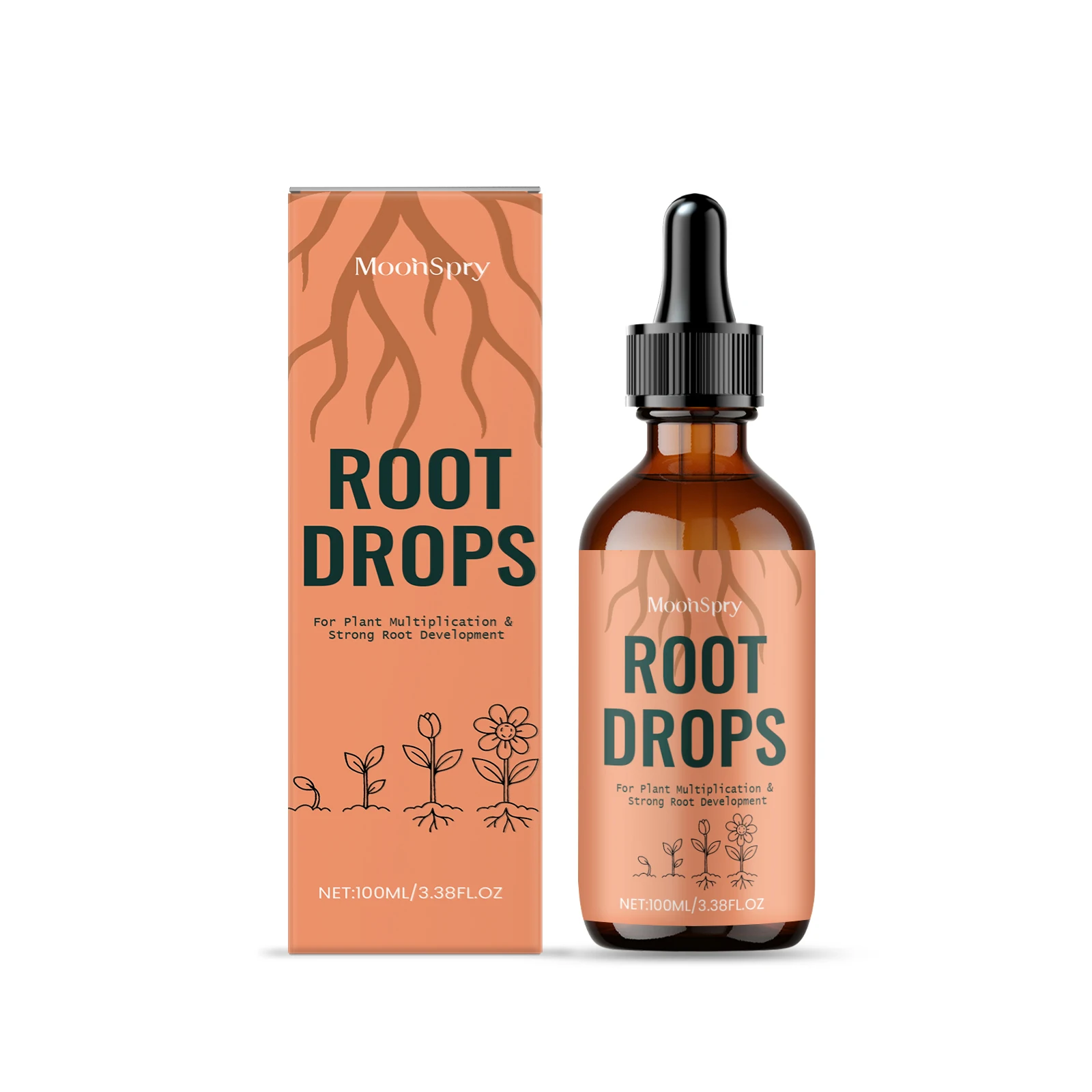 Root Drops for Plants Stimulator Rapid Rooting Agent Strong Growth Nutrient-Rich Rooting Enhancer Fertilizer Gardening Supplies