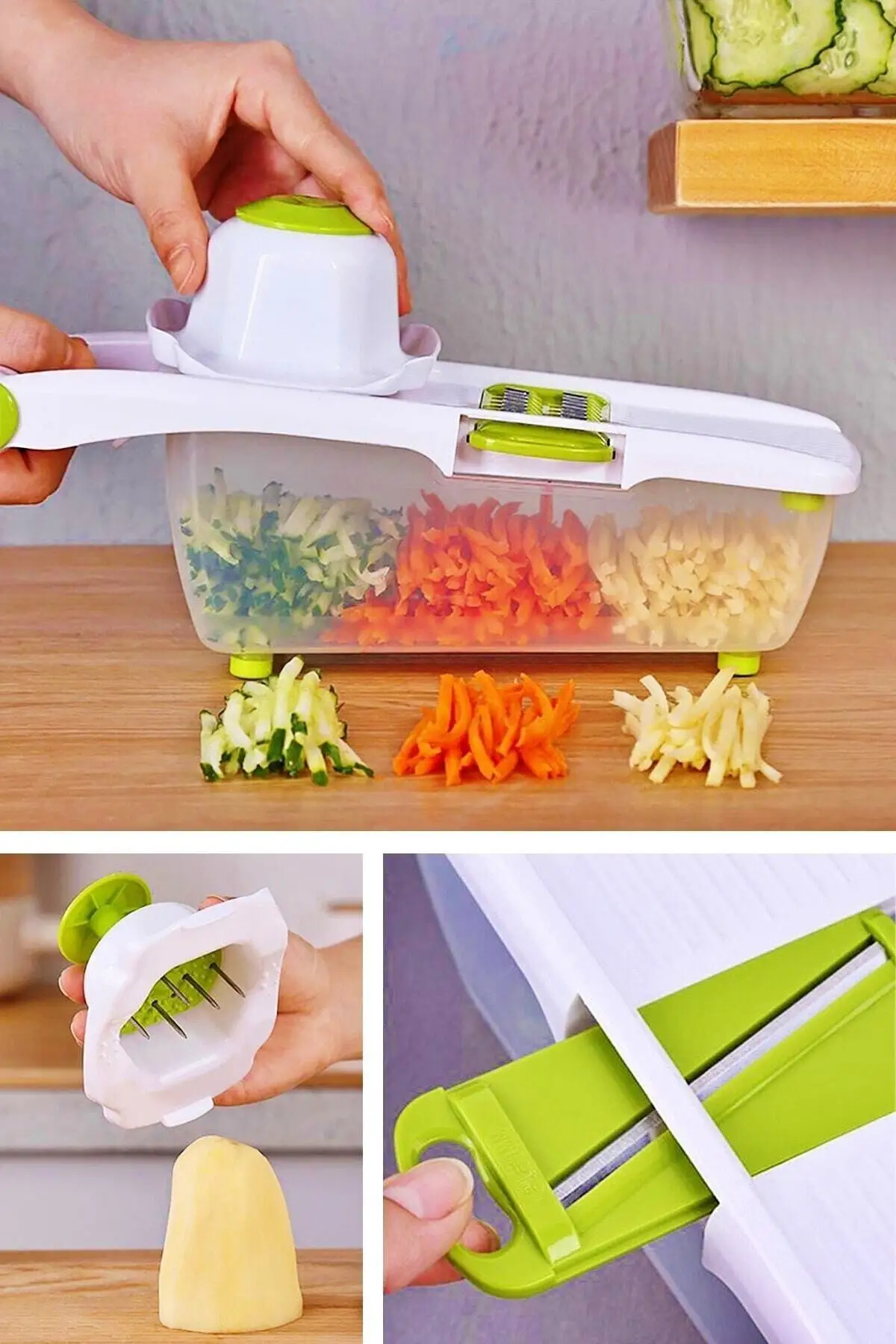 Practical Vegetable Potato Slicer Chopper Grater Set 13 Piece