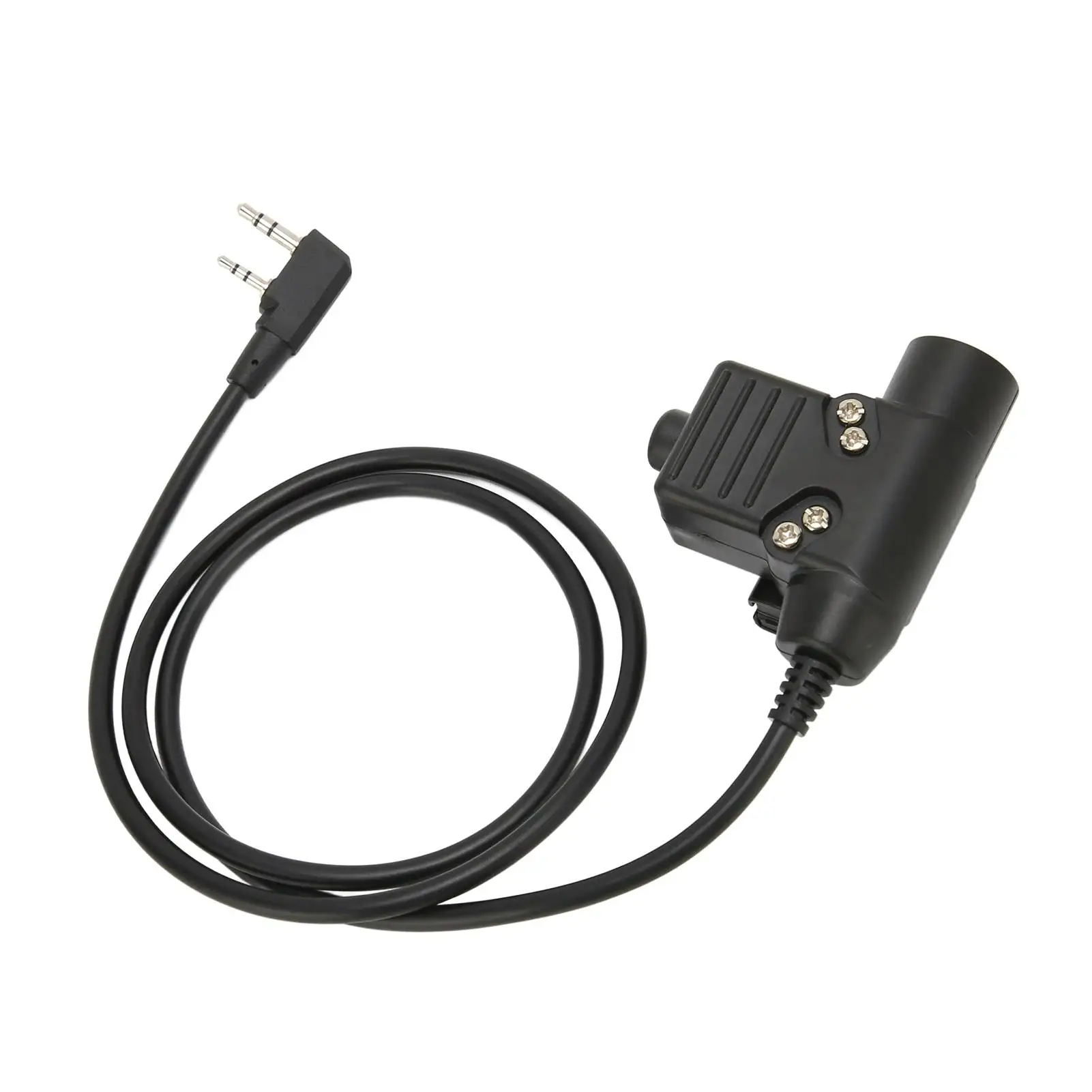 Adaptador militar U94 PTT para walkie-talkies, compatible con auriculares