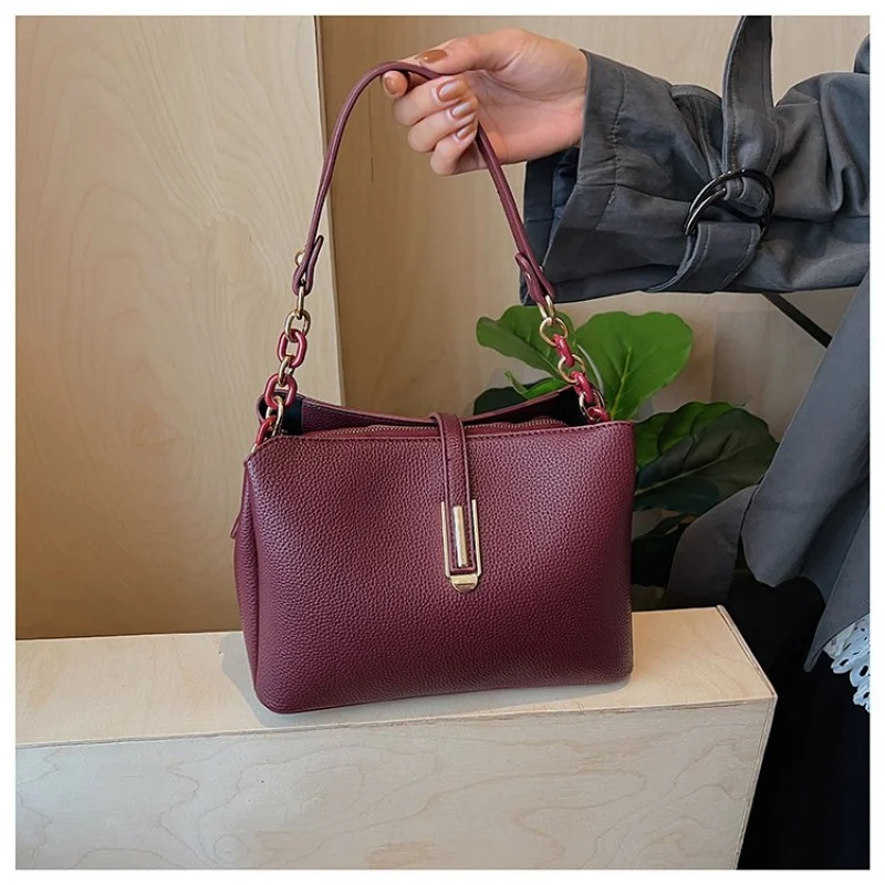 

Модная женская сумка-мессенджер из кожи премиум-класса, парижская повседневная винтажная просторная аккуратная повседневная сумка ​