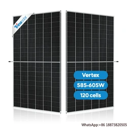 Best Renewable Energy PV Module N Type Topcon 585W 600W Trina Vertex Bifacial Solar Panel Price